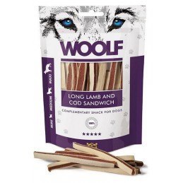 WOOLF LONG LAMB AND COD SANDWICH przysmaki dla psa 100g