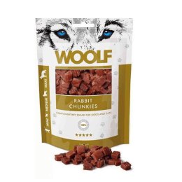 WOOLF RABBIT CHUNKIES przysmaki dla psa 100g