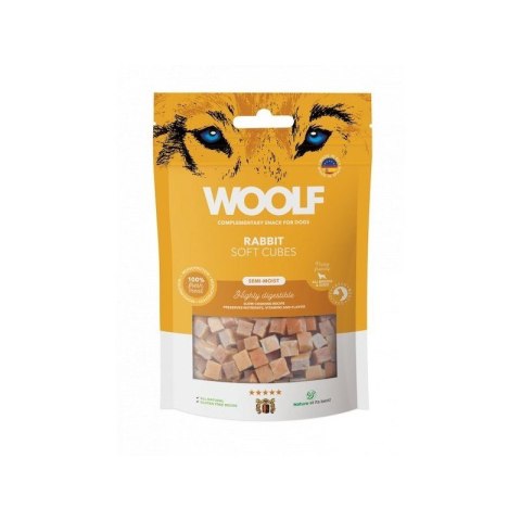 WOOLF Soft Cubes 100g - Rabbit Monoprotein - Delikatne kosteczki z królika dla psa