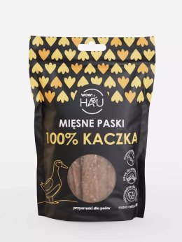 WOW! HAU - Mięsne paski 100% KACZKA 120g