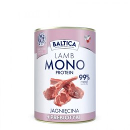 BALTICA Karma mokra dla psa Monobiałkowa jagnięcina z prebiotykami 400g