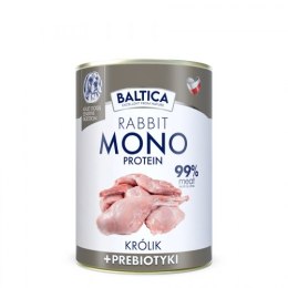 BALTICA Karma mokra dla psa Monobiałkowa królik z prebiotykami 400g