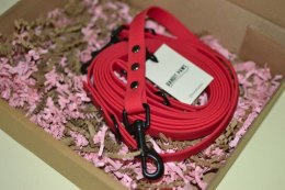 BANDITPAWS Smycz przepinana plaster miodu 3m 1,6cm CIEMNY RÓŻ