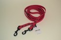 BANDITPAWS Smycz przepinana plaster miodu 3m 1,6cm CIEMNY RÓŻ