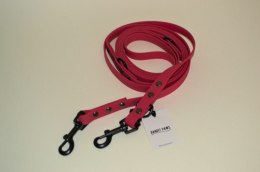 BANDITPAWS Smycz przepinana plaster miodu 3m 1,6cm CIEMNY RÓŻ