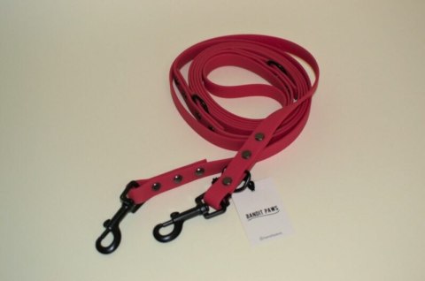 BANDITPAWS Smycz przepinana plaster miodu 3m 1,6cm CIEMNY RÓŻ BANDITPAWS Smycz przepinana plaster miodu 3m 1,6cm CIEMNY RÓŻ