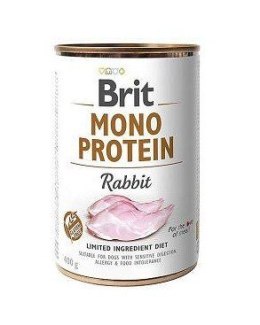 BRIT Mono Protein Adult Rabbit- Mokra Karma dla psa 400g