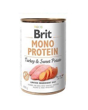 BRIT Mono Protein Adult Turkey&Sweet Potato Mokra Karma dla psa 400g