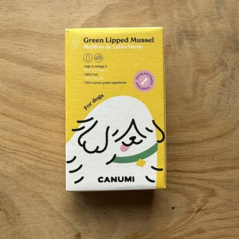 CANUMI 100% naturalne zielone małże nowozelandzkie dla psa 100 g CANUMI 100% naturalne zielone małże nowozelandzkie dla psa 100 g