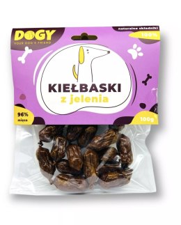 DOGY - Kiełbaski z jelenia dla psa 100g