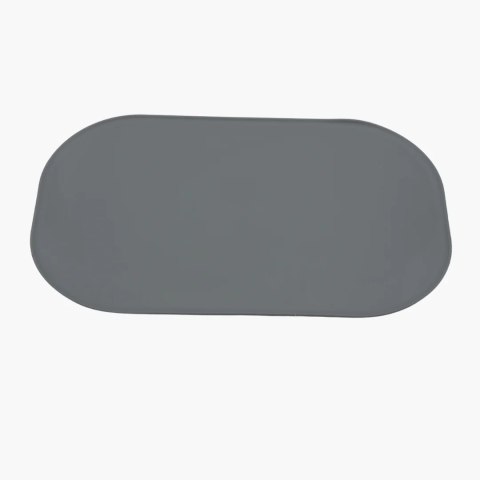 FIBOO Mata antypoślizgowa pod miski - 47×30 cm ciemno szara