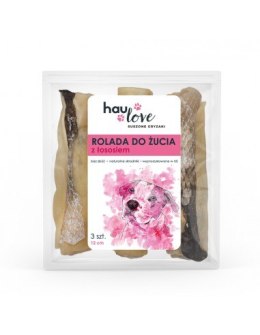 HAULOVE Rolada do żucia z łososiem 12cm 3szt.