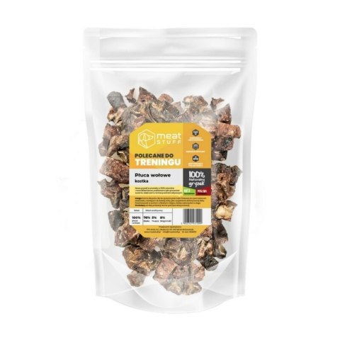 MEATSTUFF Płuca wołowe w kostce dla psa 250g