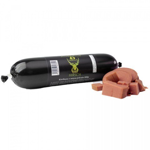 MIRALS HIRSCH - kiełbasa z mięsa jelenia 200g MIRALS HIRSCH - kiełbasa z mięsa jelenia 200g