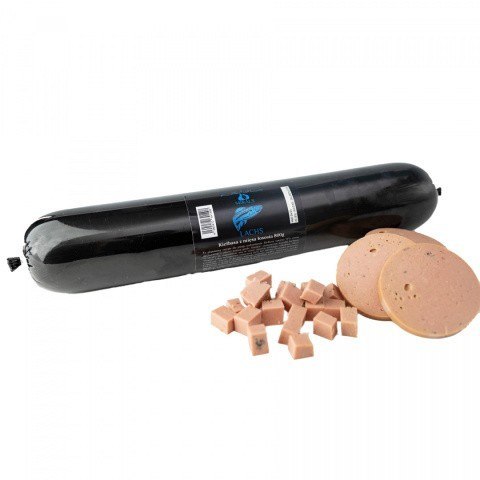 MIRALS LACHS - kiełbasa z mięsa łososia 800g MIRALS LACHS - kiełbasa z mięsa łososia 800g