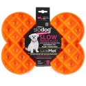 Miska slow food spowalniająca jedzenie SMALL SLODOG® pomarańczowa