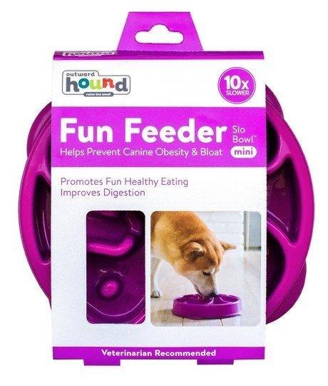 Outward Hound Fun Feeder MINI MISKA FIOLET