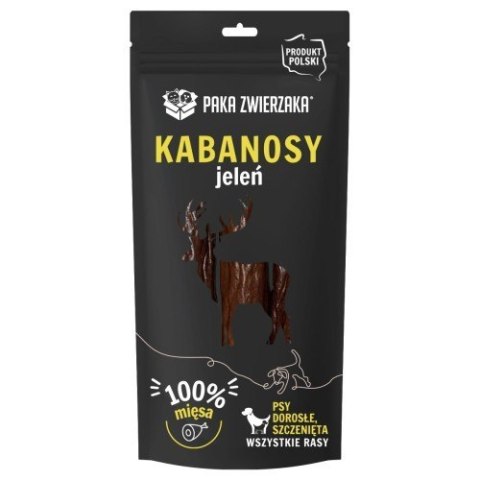 PAKA ZWIERZAKA Kabanosy jeleń 3 szt (80g) PAKA ZWIERZAKA Kabanosy jeleń 3 szt (80g)