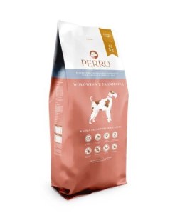 PERRO Karma sucha Wołowina z jagnięciną - bezzbożowa karma sucha dla psów dorosłych średnich i dużych ras 12kg
