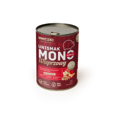 UNISZKI UNISMAK karma dla psa Monobiałkowa Wieprzowina 400g