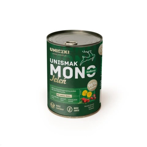 UNISZKI UNISMAK karma mokra dla psa Monobiałkowa Jeleń 400g