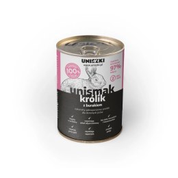 UNISZKI UNIsmak mokra karma dla psa Królik z kurczakiem i burakiem 410g