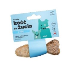 AZAN- Kość do żucia dla psa Z FLĄDRĄ, ROZMARYNEM I KRYLEM W SKÓRZE ŁOSOSIA 12CM