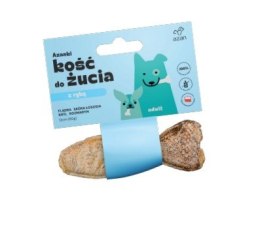AZAN- Kość do żucia dla psa Z ŁOSOSIEM W SKÓRZE ŁOSOSIA Z TYMIANKIEM I BAZYLIĄ 12CM