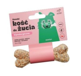 AZAN- Kość do żucia dla psa ZE SKÓRY JELENIA Z KRÓLIKIEM, ROKITNIKIEM I DODATKIEM WITAMIN 12cm