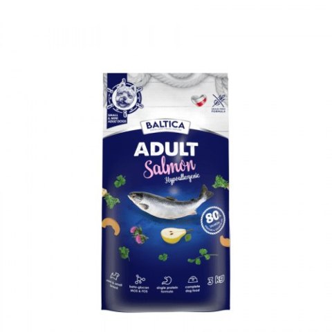 BALTICA Karma hypoalergiczna łososiem dla małych ras 3kg BALTICA Karma hypoalergiczna łososiem dla małych ras 3kg