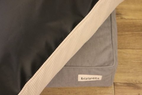 BIZIPETS Sztruksowe legowisko PREMIUM dla psa szare S BIZIPETS Sztruksowe legowisko PREMIUM dla psa szare S