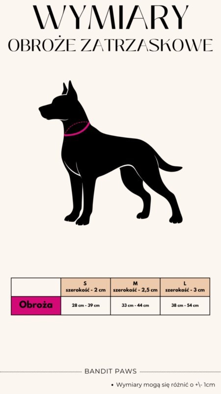 BanditPaws- Obroża dla psa- PAWCASSO L BanditPaws- Obroża dla psa- PAWCASSO L
