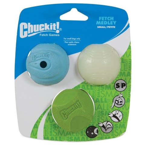 Chuckit!- FETCH MEDLEY SMALL 5CM - zestaw piłek dla psa