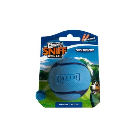 Chuckit!- SNIFF FETCH BALL BACON MEDIUM - piłka dla psa