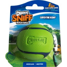 Chuckit!- SNIFF FETCH BALL PEANUT BUTTER MEDIUM - piłka dla psa