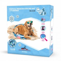 CoolPets PREMIUM Mata chłodząca dla psa Flamingo 60cm