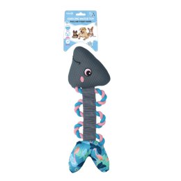 CoolPets Pull me! Fishy rope (Flamingo) RYBA z liną zabawka do wody dla psa