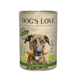 DOG'S LOVE BIO GREENS - ekologiczna warzywno-owocowa karma dla psów 400g