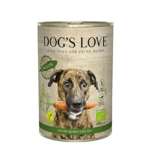DOG'S LOVE BIO GREENS - ekologiczna warzywno-owocowa karma dla psów 400g