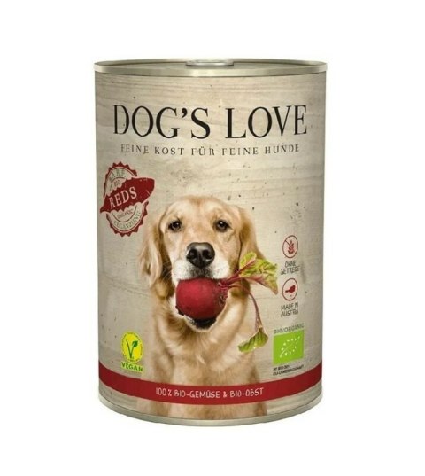 DOG'S LOVE BIO REDS - ekologiczna warzywno-owocowa karma dla psów (400g)
