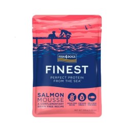 FISH4DOGS - Finest Mus z Łososia 100g - Karma mokra dla psa