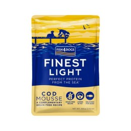 FISH4DOGS - Light Mus z Dorsza 100g - Karma mokra dla psa z nadwagą