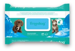 Freedog Chusteczki pielęgnacyjne dla psa i kota do oczu 40 sztuk