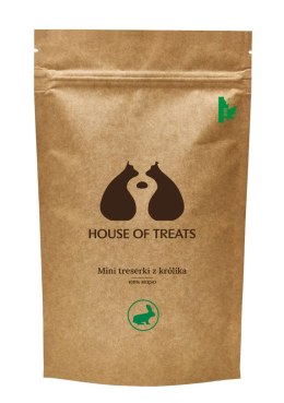 HOUSE OF TREATS- Mini treserki z królika dla psa 120g