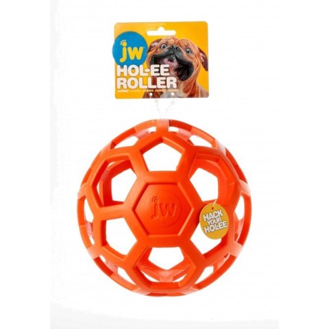 JW Pet- HOL-EE ROLLER JUMBO Ø19 CM piłka ażurowa dla psa- pomarańczowa