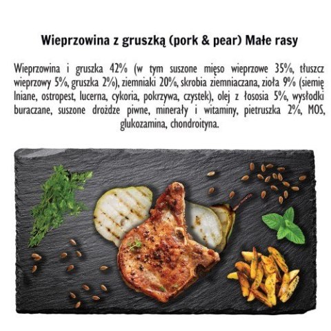 PAKA ZWIERZAKA Karma sucha dla psa Wieprzowina z gruszką "S" 1,5 kg PAKA ZWIERZAKA Karma sucha dla psa Wieprzowina z gruszką "S" 1,5 kg