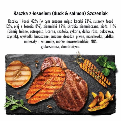 PAKA ZWIERZAKA Karma sucha dla szczeniąt z kaczki i łososia 3kg dat. PAKA ZWIERZAKA Karma sucha dla szczeniąt z kaczki i łososia 3kg dat.