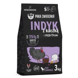 PAKA ZWIERZAKA Karma sucha z indykiem i kaczką dla psa MINI 3kg