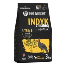 PAKA ZWIERZAKA Karma sucha z indykiem i maliną 3kg roz.M