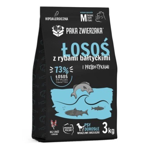 PAKA ZWIERZAKA Karma sucha z łososia i ryb bałtyckich 3kg PAKA ZWIERZAKA Karma sucha z łososia i ryb bałtyckich 3kg